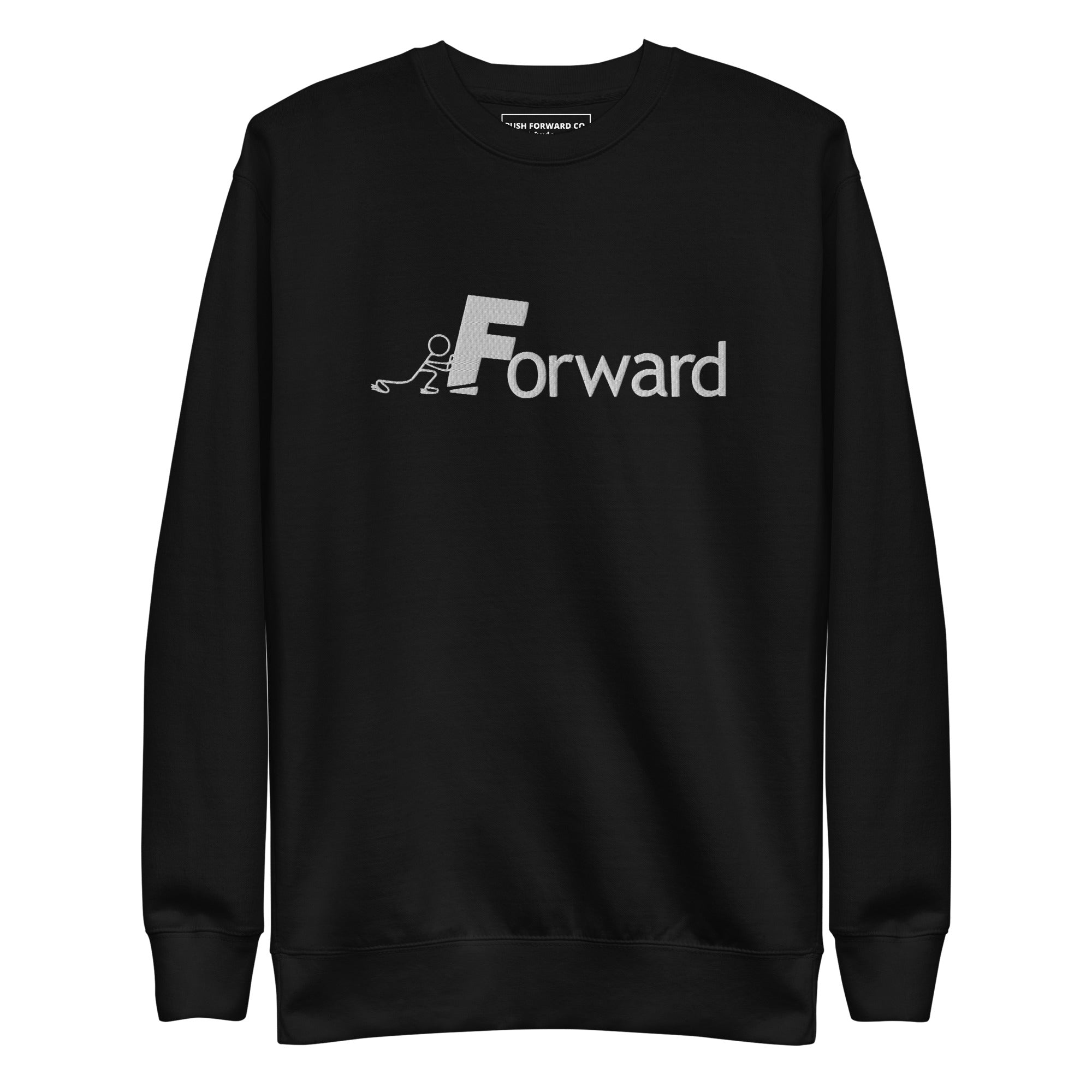 Embroidered Push Forward Co. Logo Unisex Premium Sweatshirt